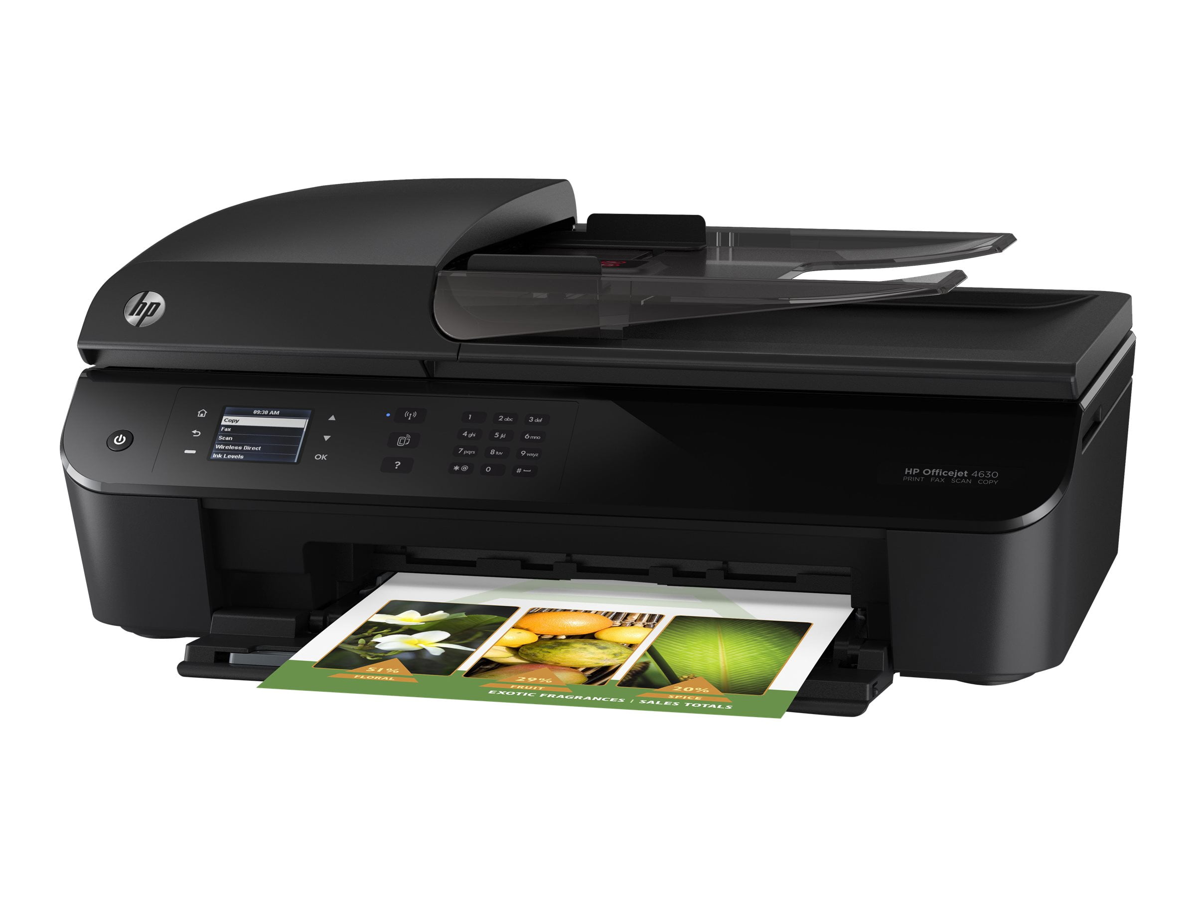 Hewlett Packard Hp Officejet 4632 E-all-within-1 Printer image relating to Hewlett Packard Printable Cards named Hewlett Packard Hp Officejet 4632 E-all-inside-a person Printer